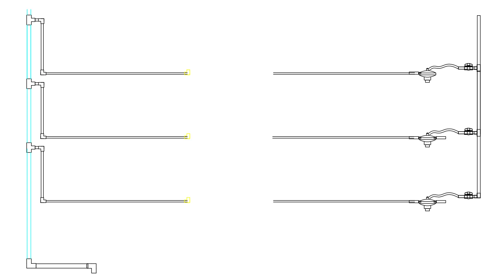 Ниппельная линия поения для кур