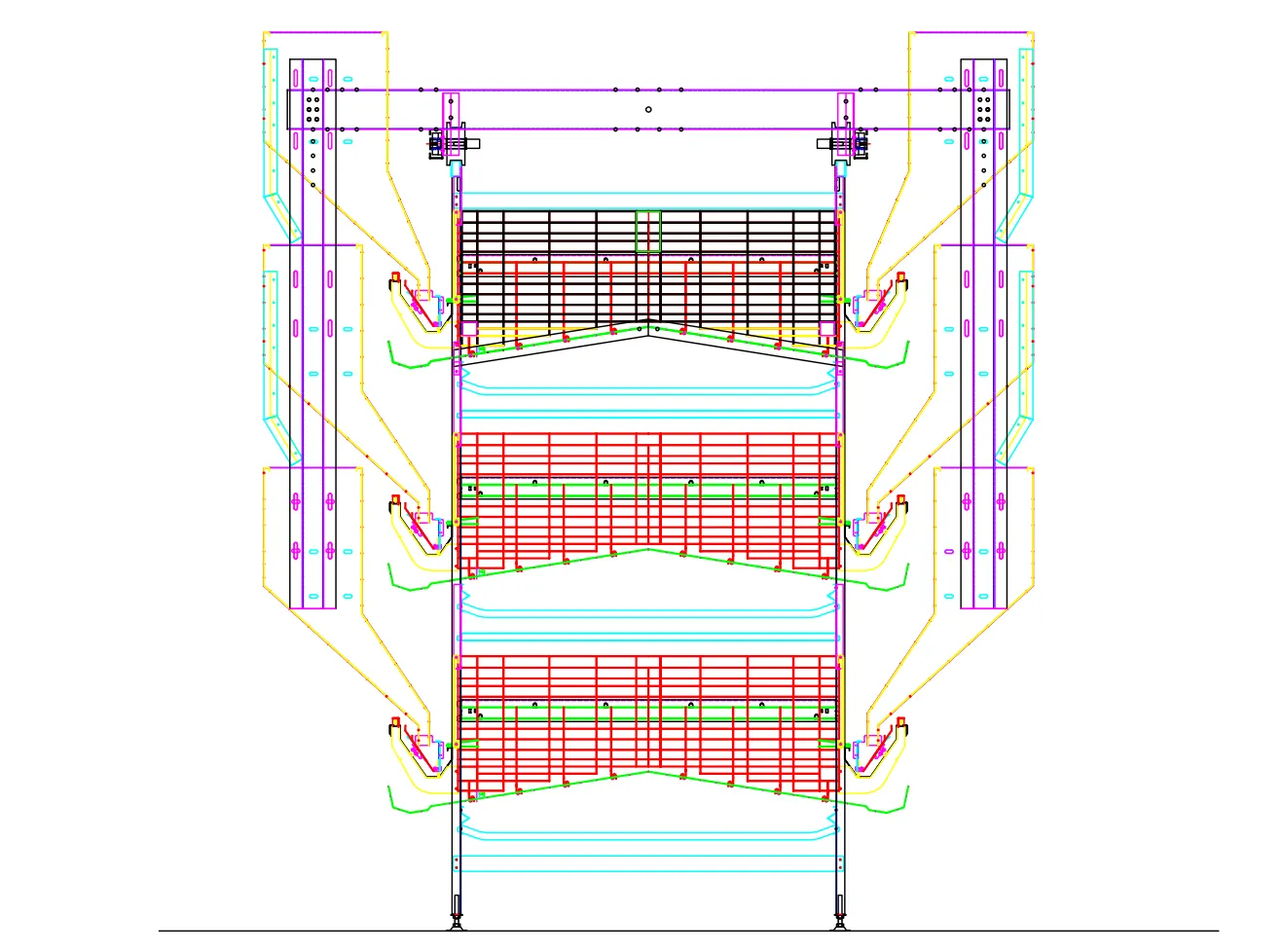 Н-образная клеточная батарея для кур-несушек