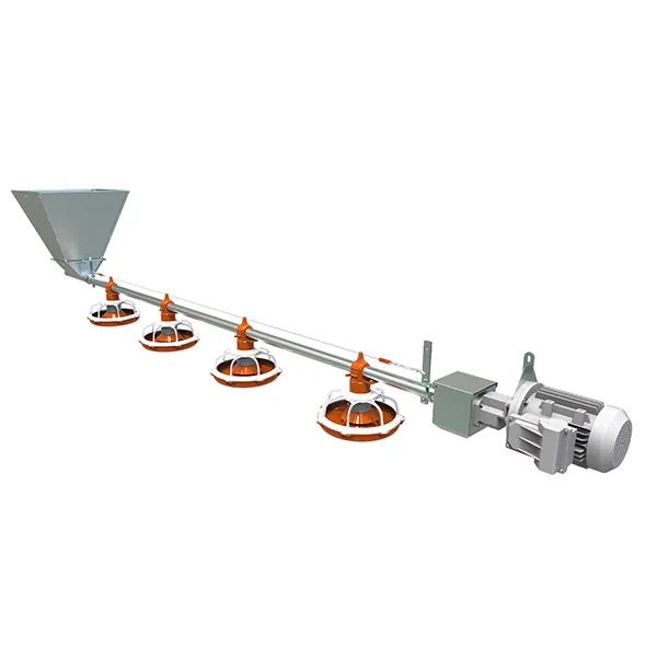 Система подачи в поддонах для автоматических кормушек для бройлеров 3