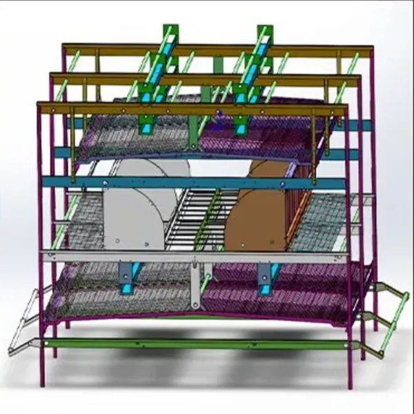 Клетка обогащенной среды для кур-несушек3