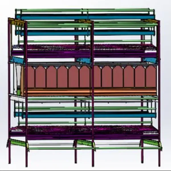 Клетка обогащенной среды для кур-несушек4