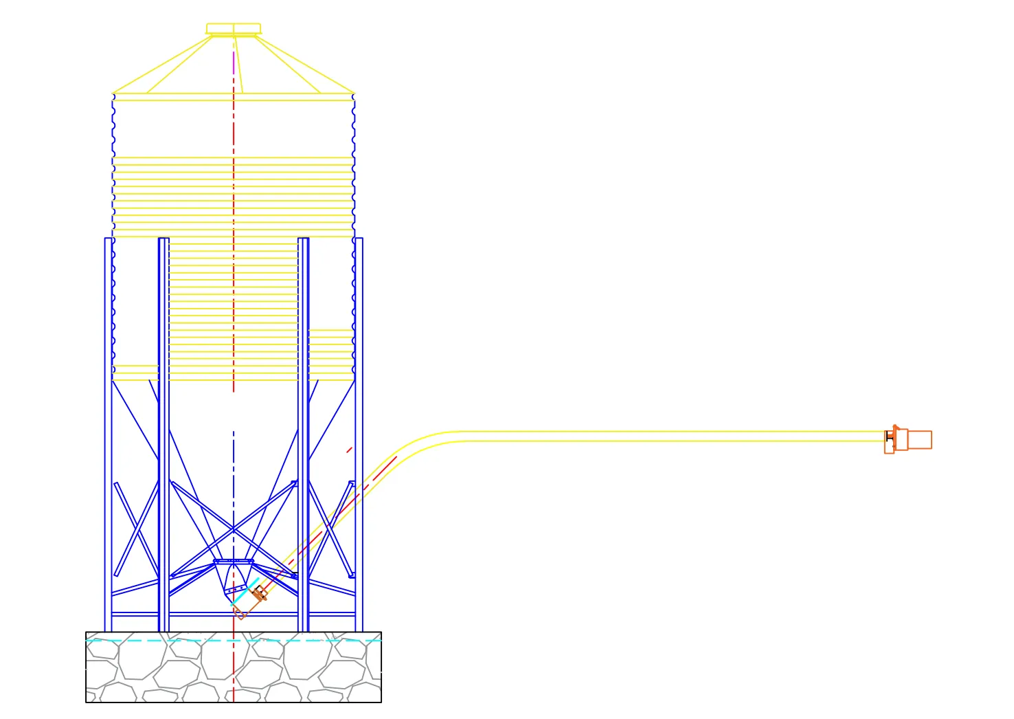 Шнековая линия кормления птицы